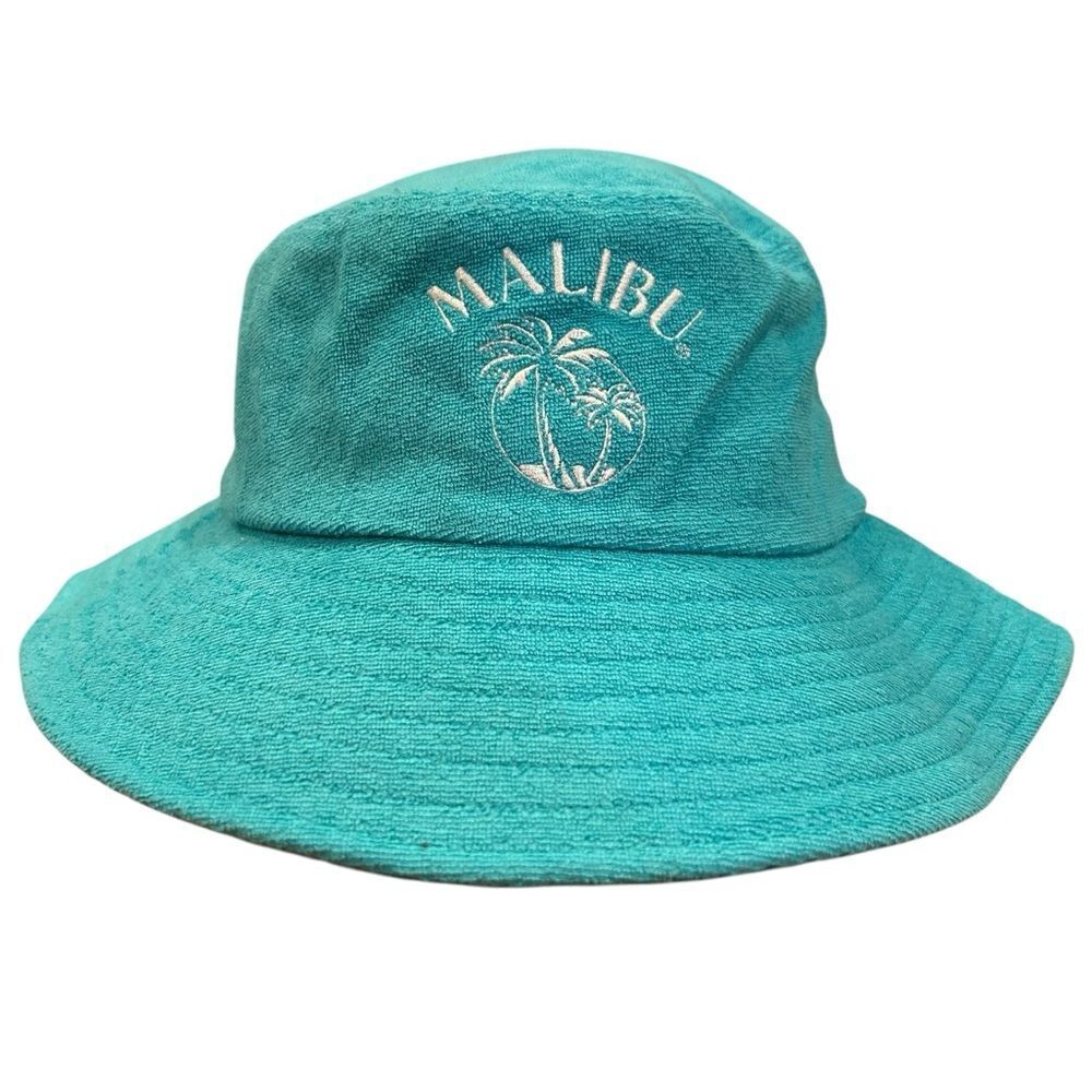 NWOT Malibu Florida Teal Green Sunhat or Bucket Hat